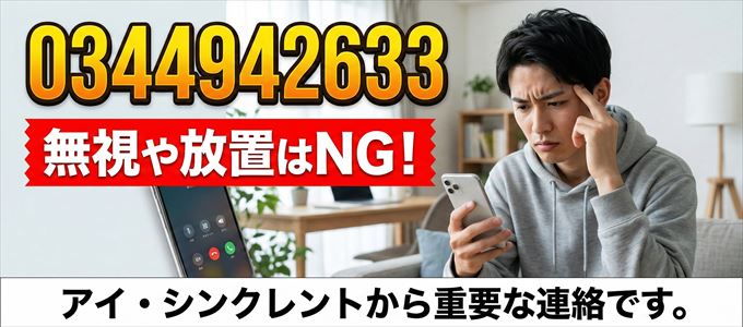 0344942633は「アイ・シンクレント」から家賃の督促！無視NG